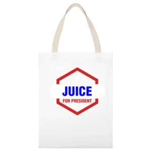 Juice For President 2016 Sons of Anarchy TV Show White Canvas Tote Shopping Bag