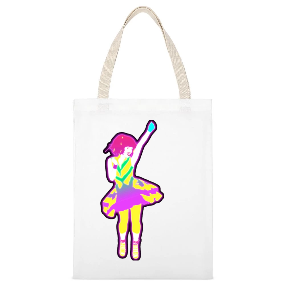 Just Dance 3 Coach White Canvas Tote Shopping Bag