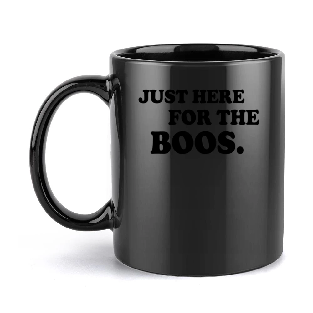 Just Here For The Boos Funny Halloween Popular Vanessa Hudgens Black Mug