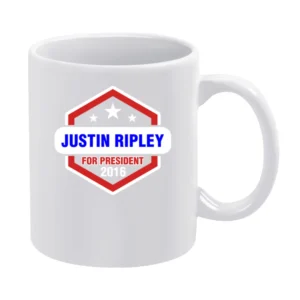 Justin Ripley For President 2016 Luther TV Show White Mug