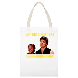 Karate Kid Body Bag White Canvas Tote Shopping Bag