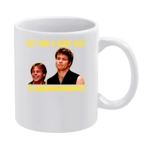 Karate Kid Body Bag White Mug