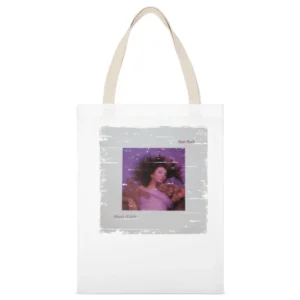 Kate Bush Hounds Of Love Album Cover Distressed Image White Canvas Tote Shopping Bag