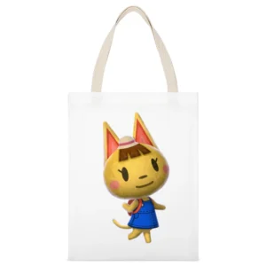 Katie From Animal Crossing Nintendo Character Video Game White Canvas Tote Shopping Bag
