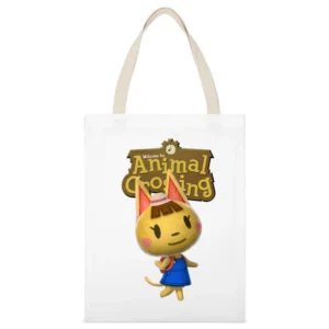 Katie From Animal Crossing Nintendo Video Game Fan White Canvas Tote Shopping Bag
