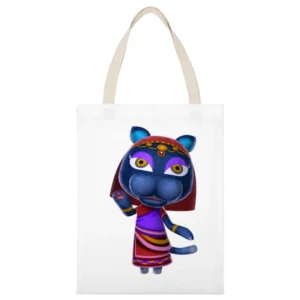 Katrina From Animal Crossing Nintendo Character Video Game White Canvas Tote Shopping Bag