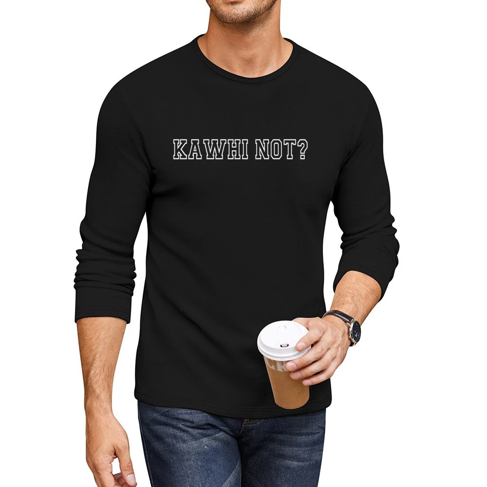 Kawhi Not Basketball Playoffs Toronto Raps Graphic Men CrewNeck Long Sleeve T-Shirt
