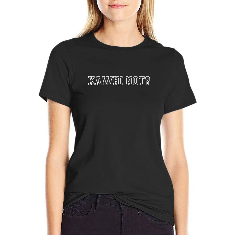 Kawhi Not Basketball Playoffs Toronto Raps Graphic US Size Women Ladies T-shirt