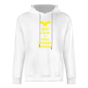 Keep Calm and call Wonder Woman European Size Men Hoodie