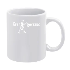 Keep Rocking Fun Parody Rock N Roll Walker Alcohol Party Graphic Tee S White Mug