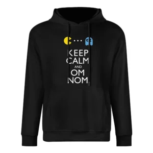 Keep calm and Om Nom European Size Men Hoodie