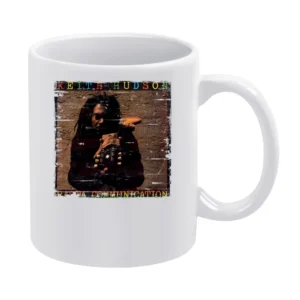 Keith Hudson Rasta Communication Album Cover Distressed Image White Mug