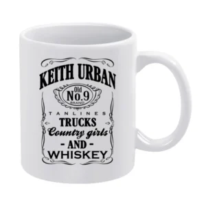 Keith Urban Tan Lines Trucks Country Girls And Whiskey Popular Graphic White Mug