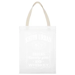 Keith Urban Tanlines Trucks Country Girls And Whiskey Fun Country Musi White Canvas Tote Shopping Bag