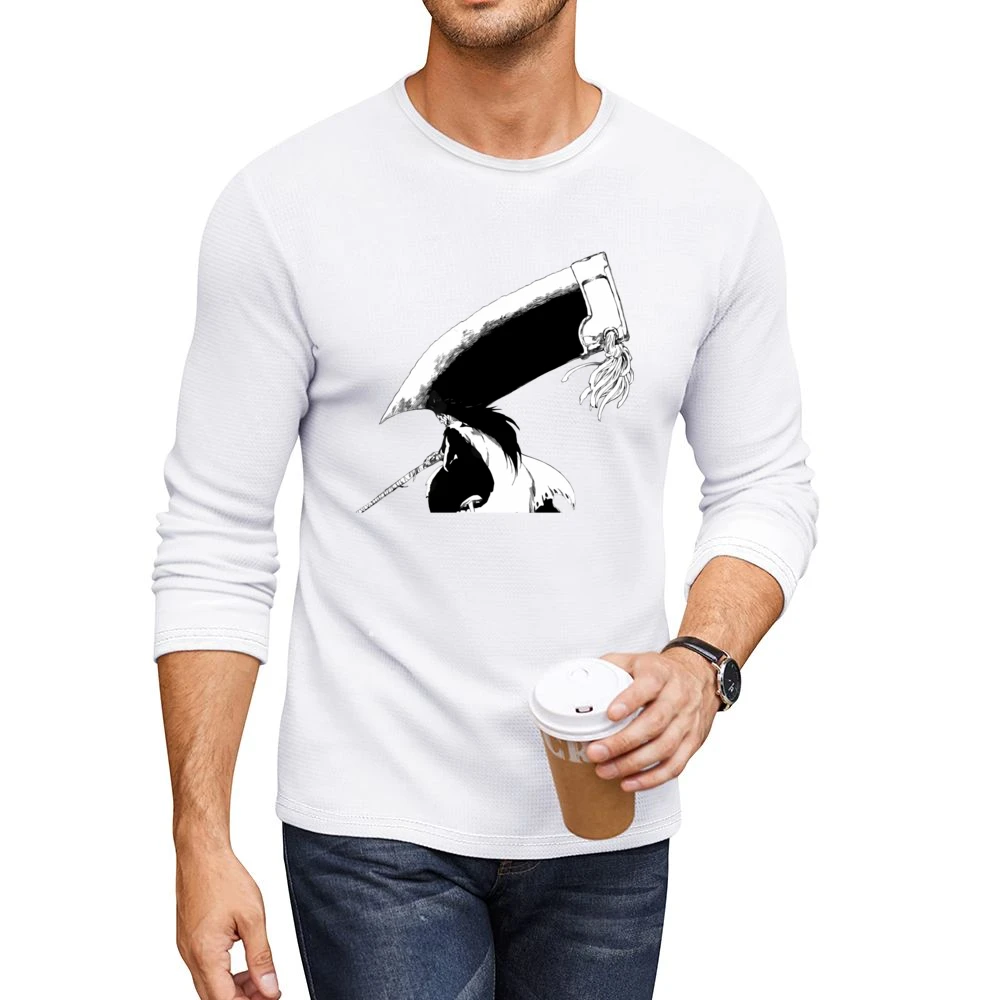 Kenpachi Zaraki captain of the 11th Division in the Gotei 13 bleach an Men CrewNeck Long Sleeve T-Shirt