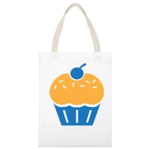 Kevin Durant Cupcake Oklahoma City Basketball Funny Fan White Canvas Tote Shopping Bag