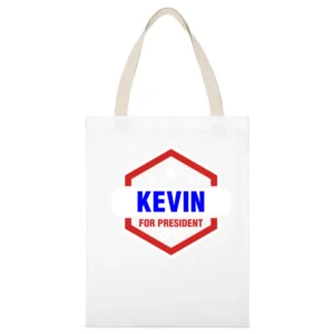 Kevin For President 2016 The League TV Show White Canvas Tote Shopping Bag