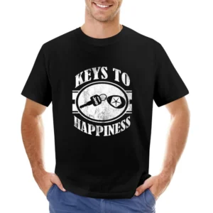 Keys To Happiness Fun Its A Jeep Thing Wrangler TJ Graphic Car Asian Size Men T-Shirt