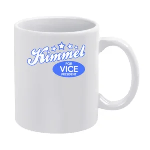 Kimmel For Vice President Fun Jimmy Kimmel Political Graphic White Mug
