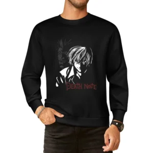 Kira light yagami shinigami ryuuk death note anime manga European Size Pullover Sweater
