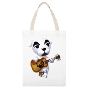 Kk Slider From Animal Crossing Nintendo Character Video Game White Canvas Tote Shopping Bag
