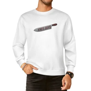 Knife Guys Funny Will Ferrell And Ryan Gosling Skit On Jimmy Kimmel TV European Size Pullover Sweater