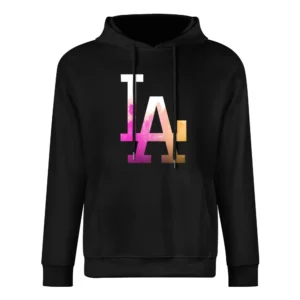 LA Los Angeles Palm Trees Fun Graphic Tee Shirt European Size Men Hoodie