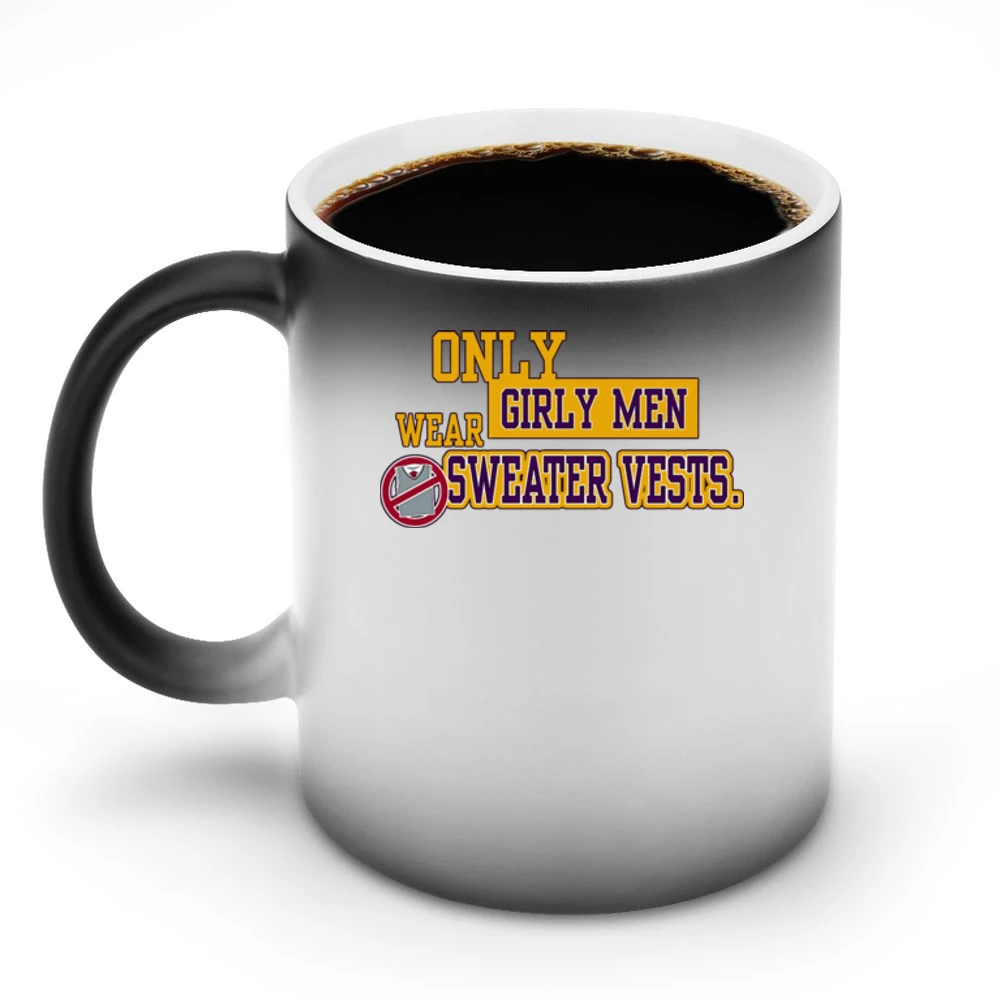 LSU Girly Men Wear Sweater Vests Football Discoloration Mug
