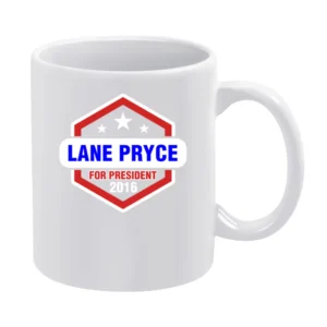 Lane Pryce For President 2016 Mad Men TV Show White Mug