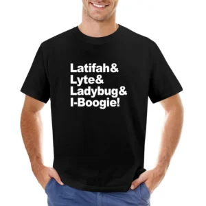 Latifah And Lyte And Ladybug And I Boogie Hip Hop Rap Music Graphic T Asian Size Men T-Shirt