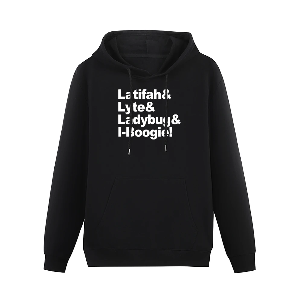 Latifah And Lyte And Ladybug And I Boogie Hip Hop Rap Music Graphic T Men Hoodie With Pocket