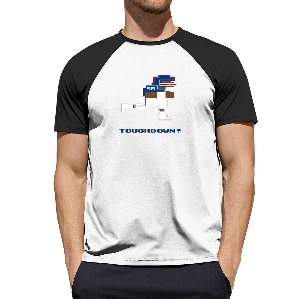 Lawrence Taylor 8 Bit Tecmo Bowl New York Retro Football Men Short Sleeve T-Shirt