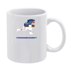 Lawrence Taylor 8 Bit Tecmo Bowl New York Retro Football White Mug