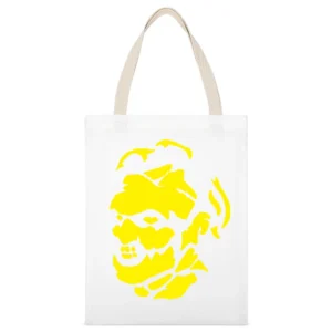 Leatherface Movies Horror Villian White Canvas Tote Shopping Bag