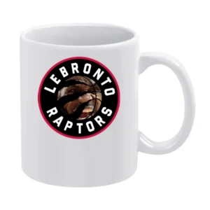 Lebronto Raptors Lebron James Toronto Basketball Playoffs Funny Parody White Mug