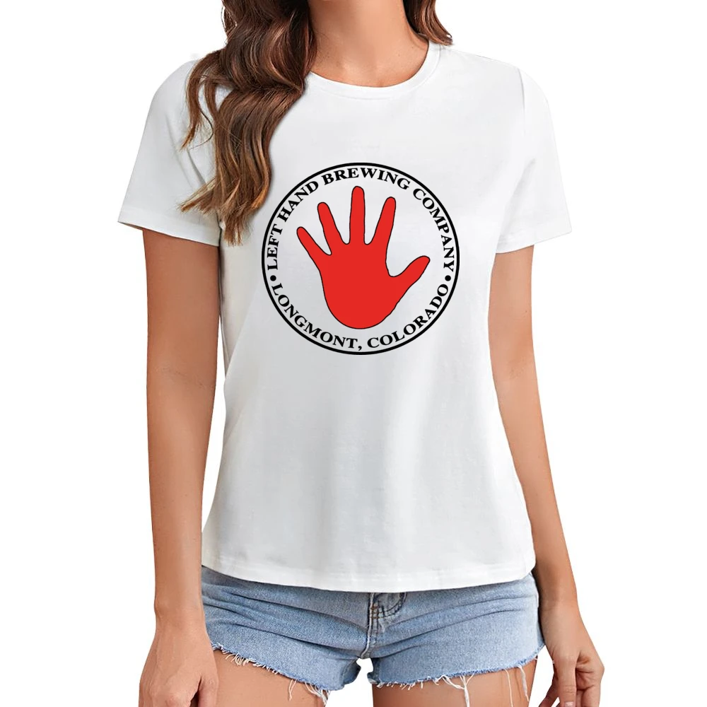 Left Hand Beer Logo Classic Asian Size Women Ladies T-shirt