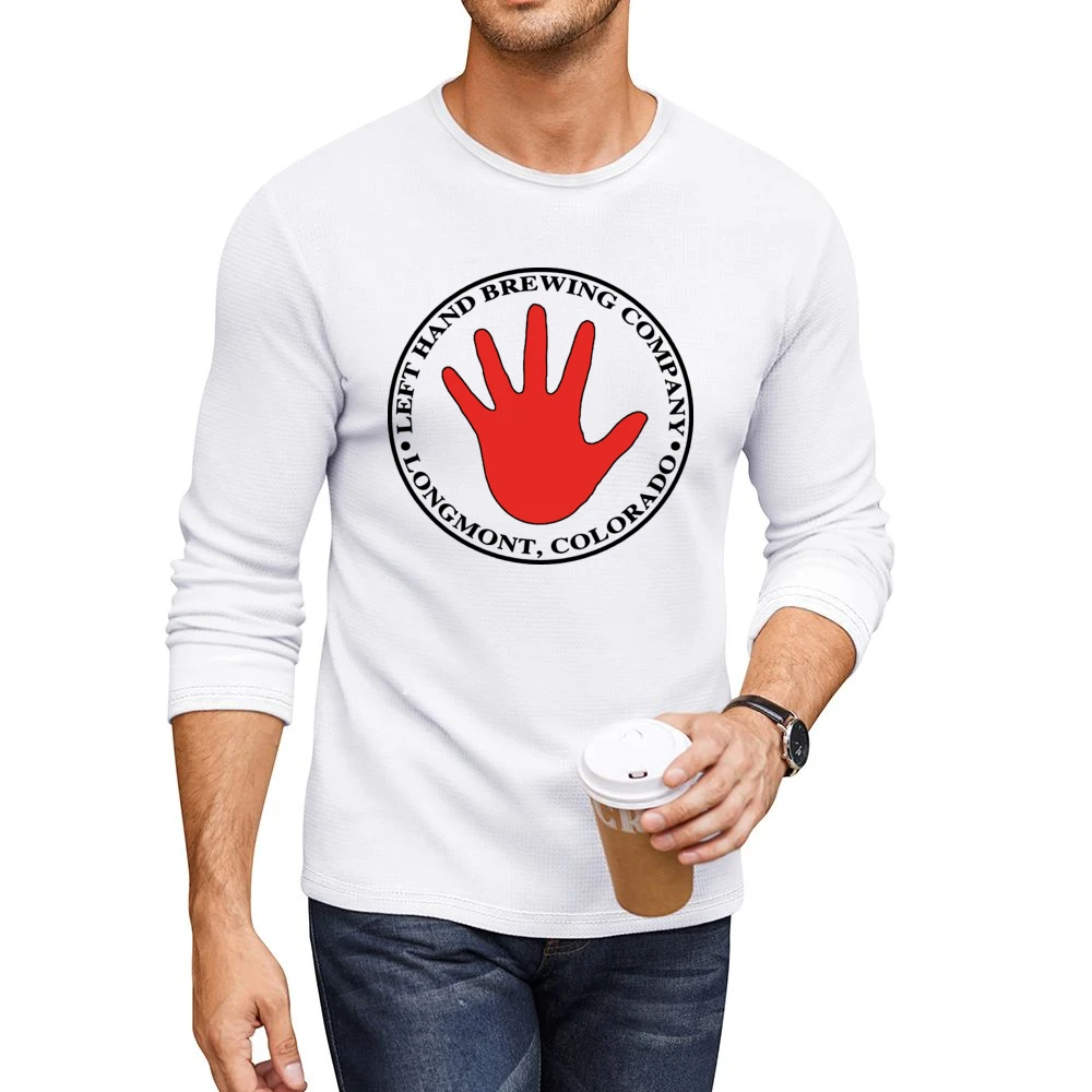 Left Hand Beer Logo Classic Men CrewNeck Long Sleeve T-Shirt