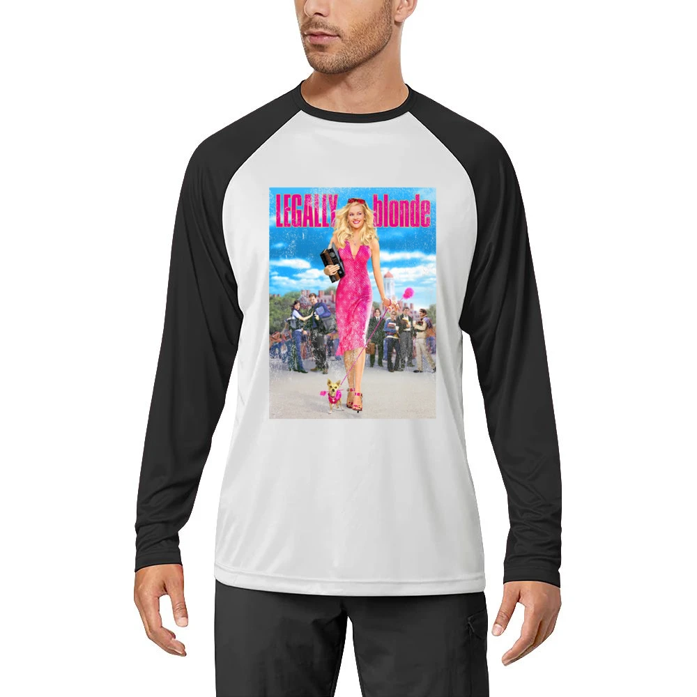 Legally Blonde Vintage Distressed Style Elle Woods Graphic Movie Poste Men Long Sleeve T-Shirt