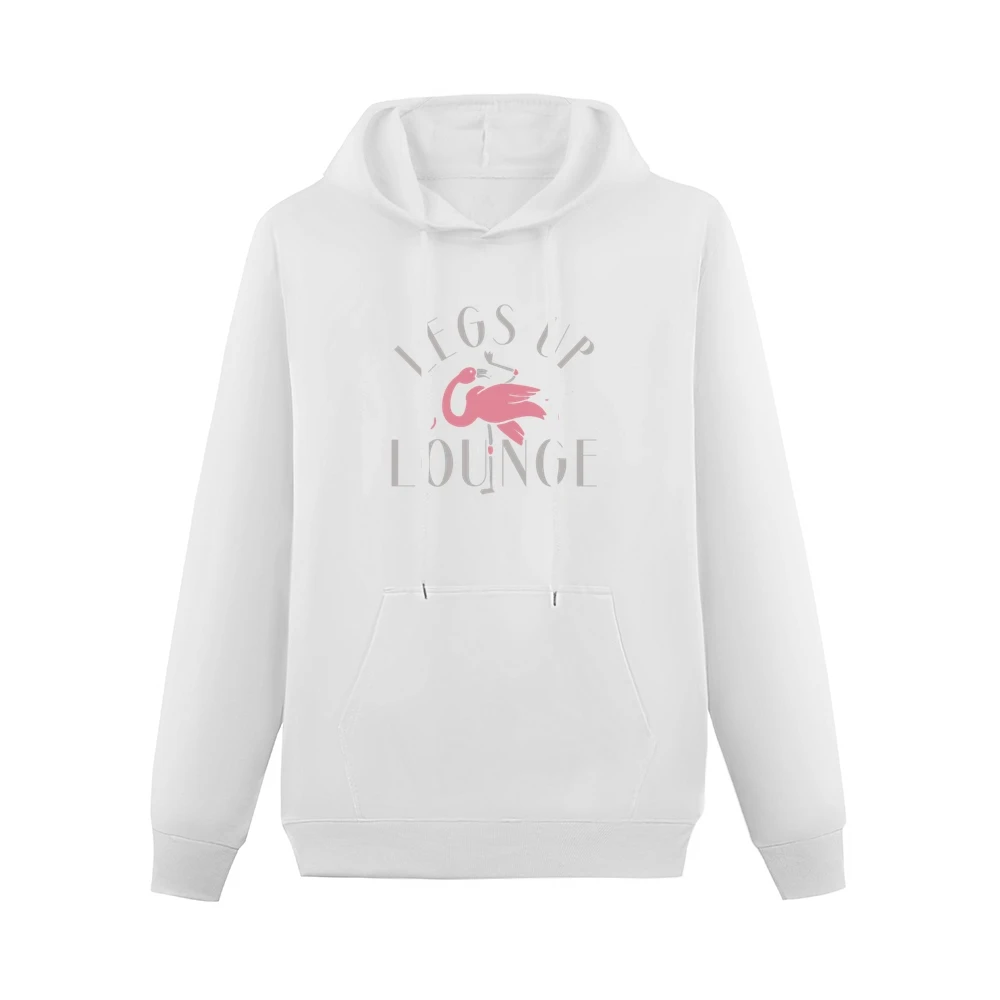 Legs Up Lounge Fun Custom Flamingo Bar Graphic Men Hoodie With Pocket