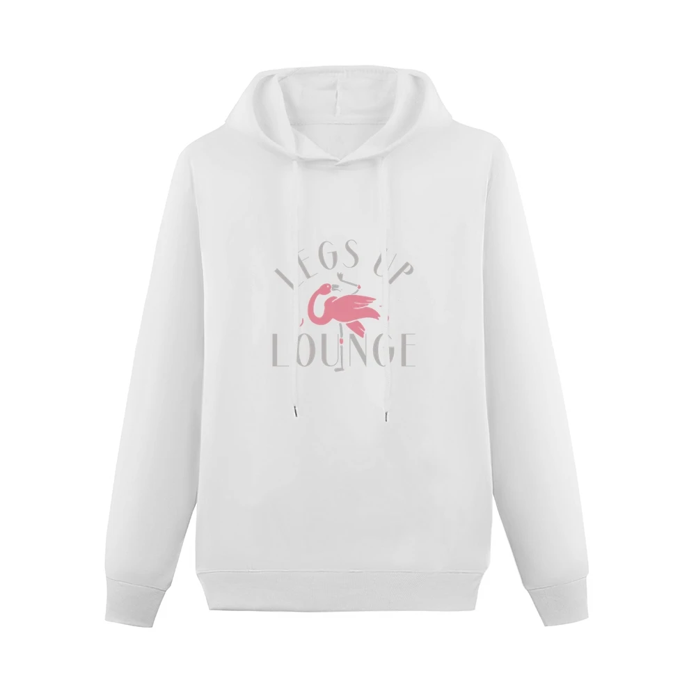 Legs Up Lounge Fun Custom Flamingo Bar Graphic Men Hoodie Without Pocket