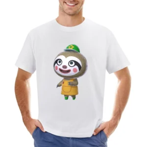 Leif From Animal Crossing Nintendo Character Video Game Asian Size Men T-Shirt