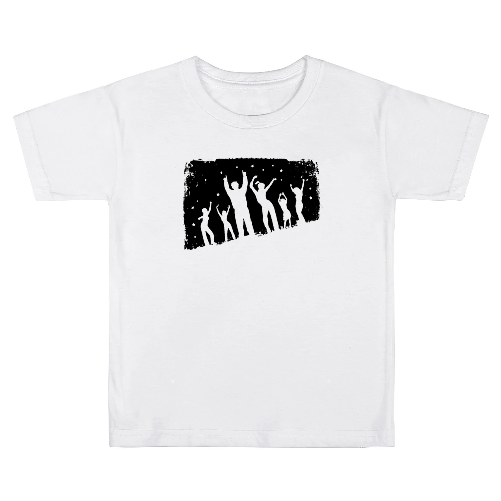 Let's dance together dancier black silhouette Kids Boys Girls T-Shirt