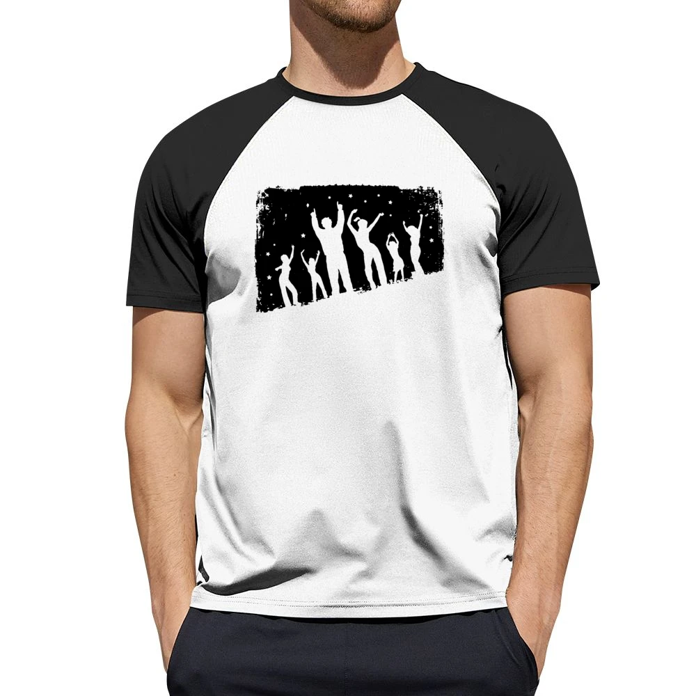 Let's dance together dancier black silhouette Men Short Sleeve T-Shirt
