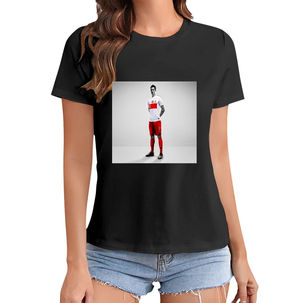 Lewandowski Poland Tshirt 4 (all styles and colors available) Asian Size Women Ladies T-shirt