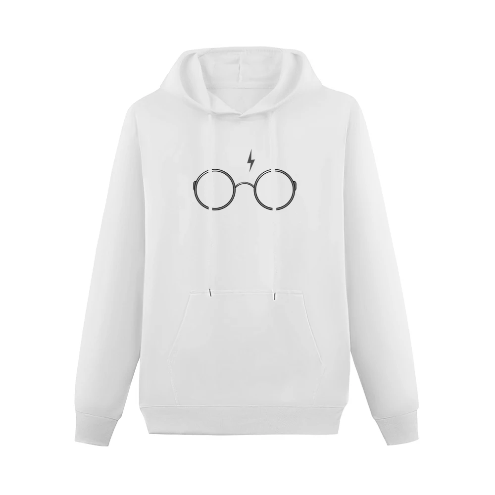 Lightning Bolt HP Glasses Fun Graphic Tee Shirt Men Hoodie With Pocket