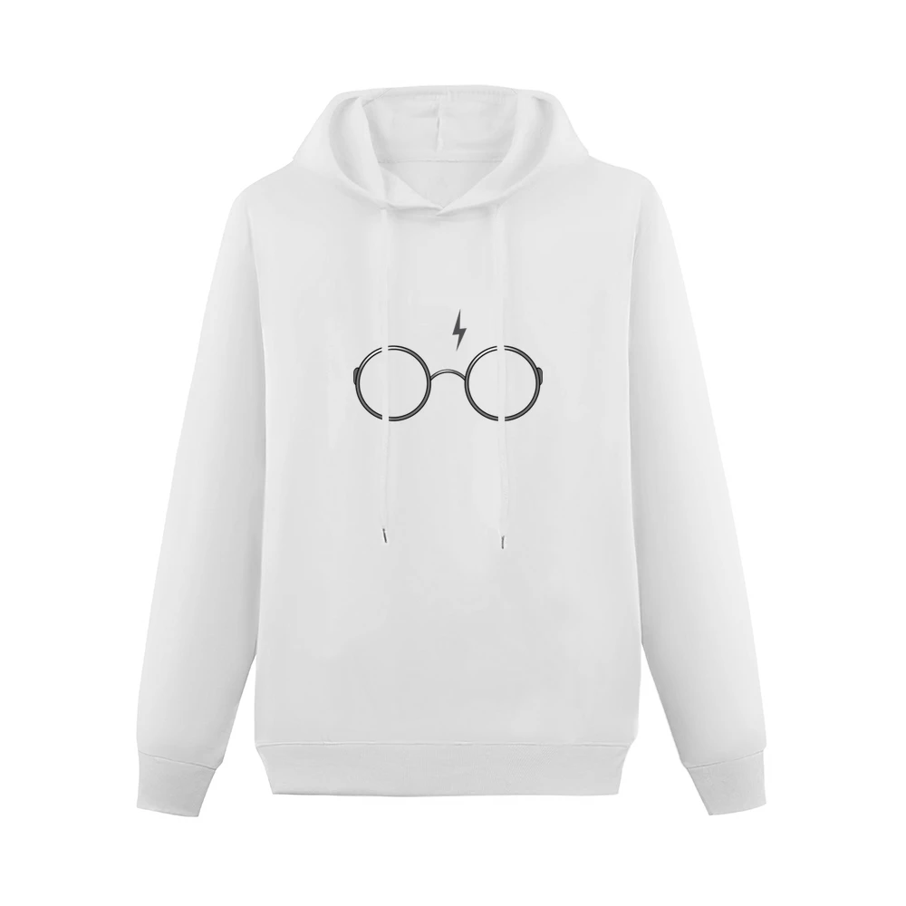 Lightning Bolt HP Glasses Fun Graphic Tee Shirt Men Hoodie Without Pocket