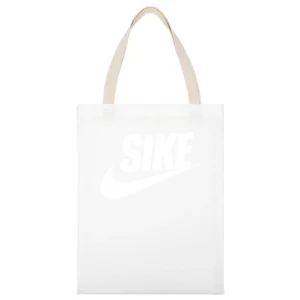 Like Funny Nike Parody Graphic Sports White Canvas Tote Shopping Bag