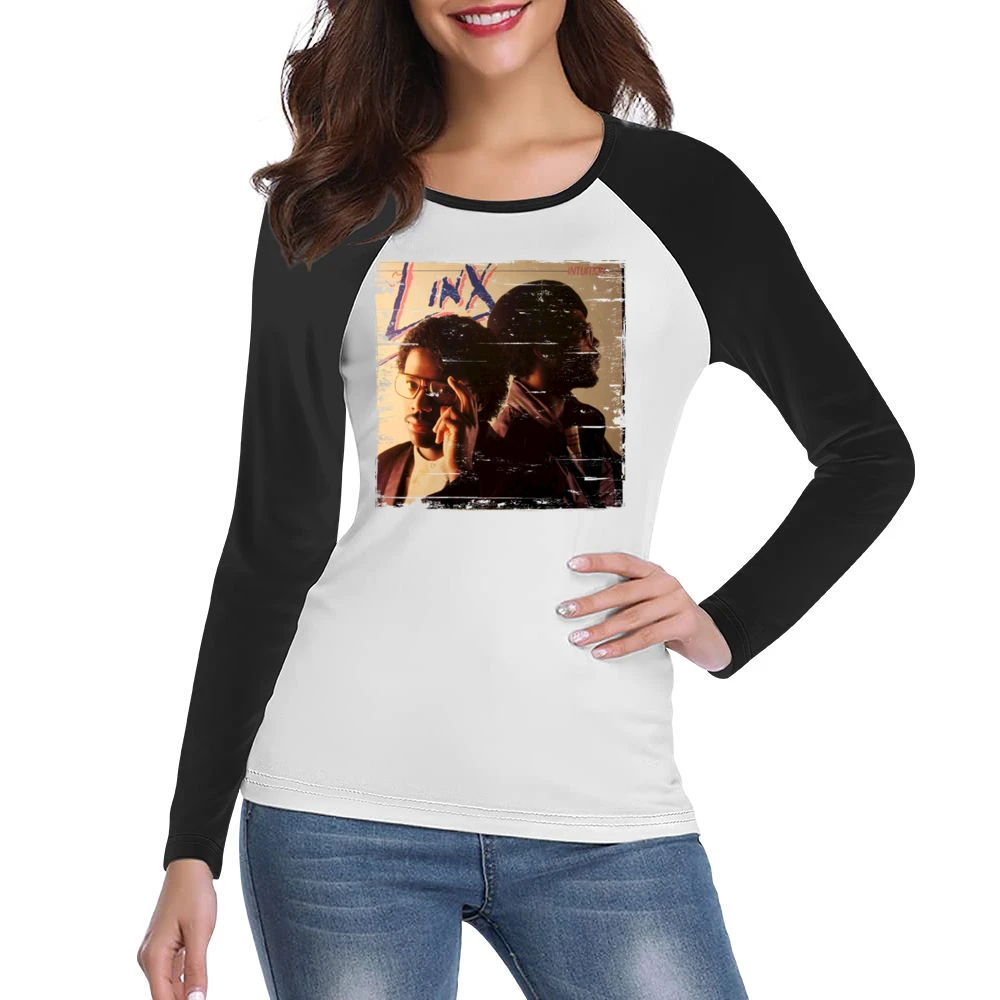 Linx Intuition Album Cover Distressed Image Women Ladies Long Sleeve T-Shirt
