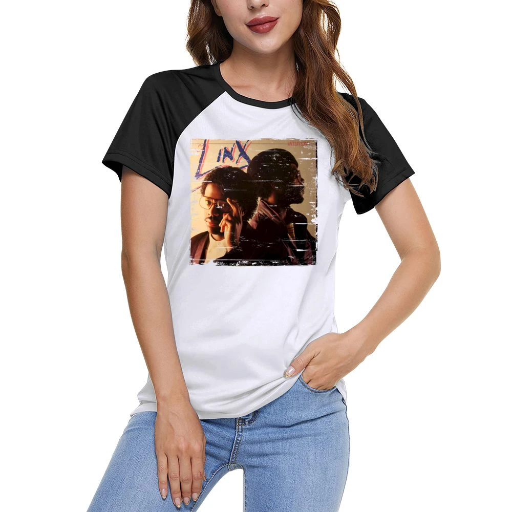 Linx Intuition Album Cover Distressed Image Women Ladies Short Sleeve T-Shirt