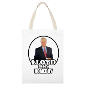 Lloyd Robertson Is My Homeboy Ctv White Canvas Tote Shopping Bag